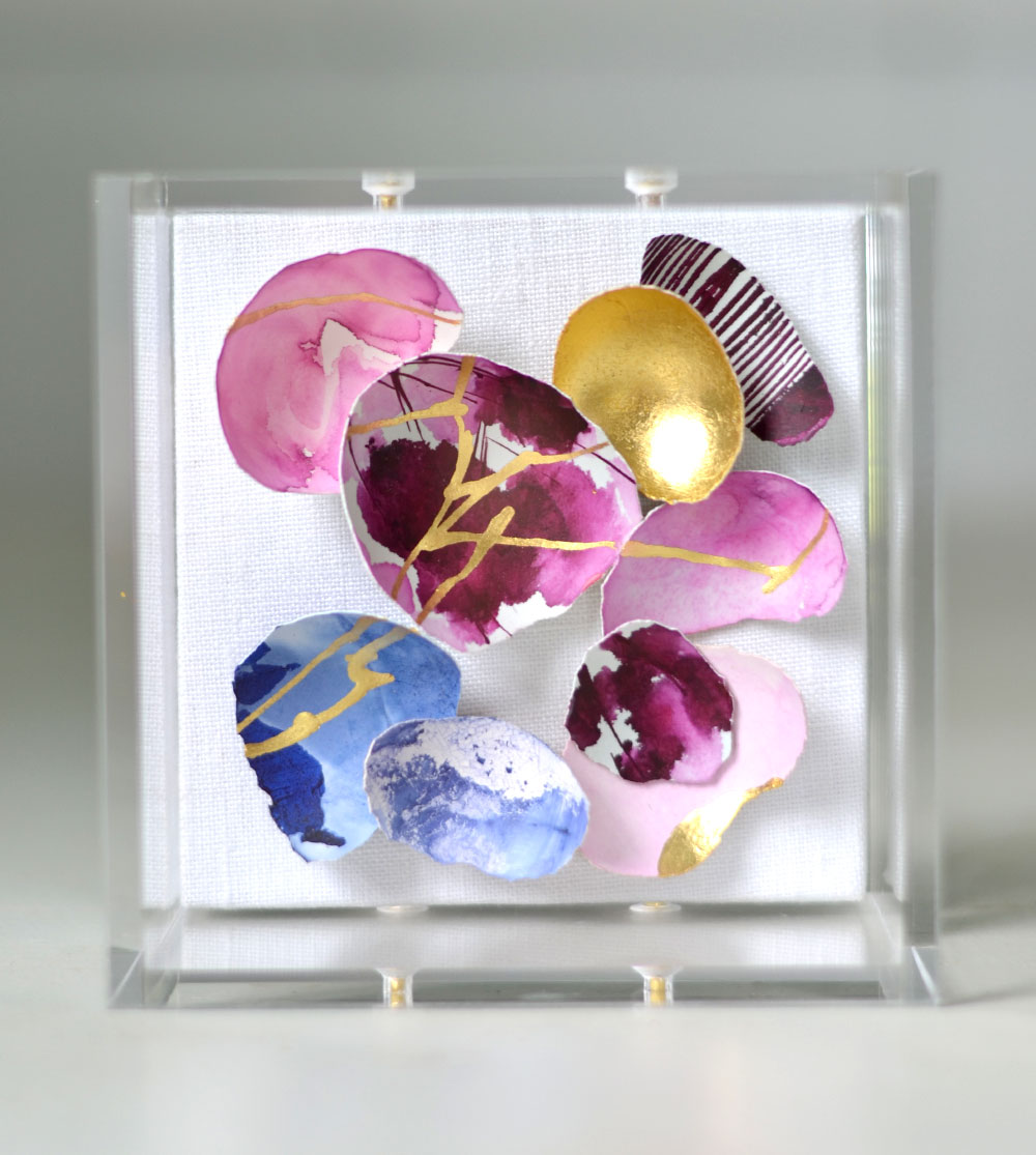 4"x4" Kintsugi Eggshell Mini #325