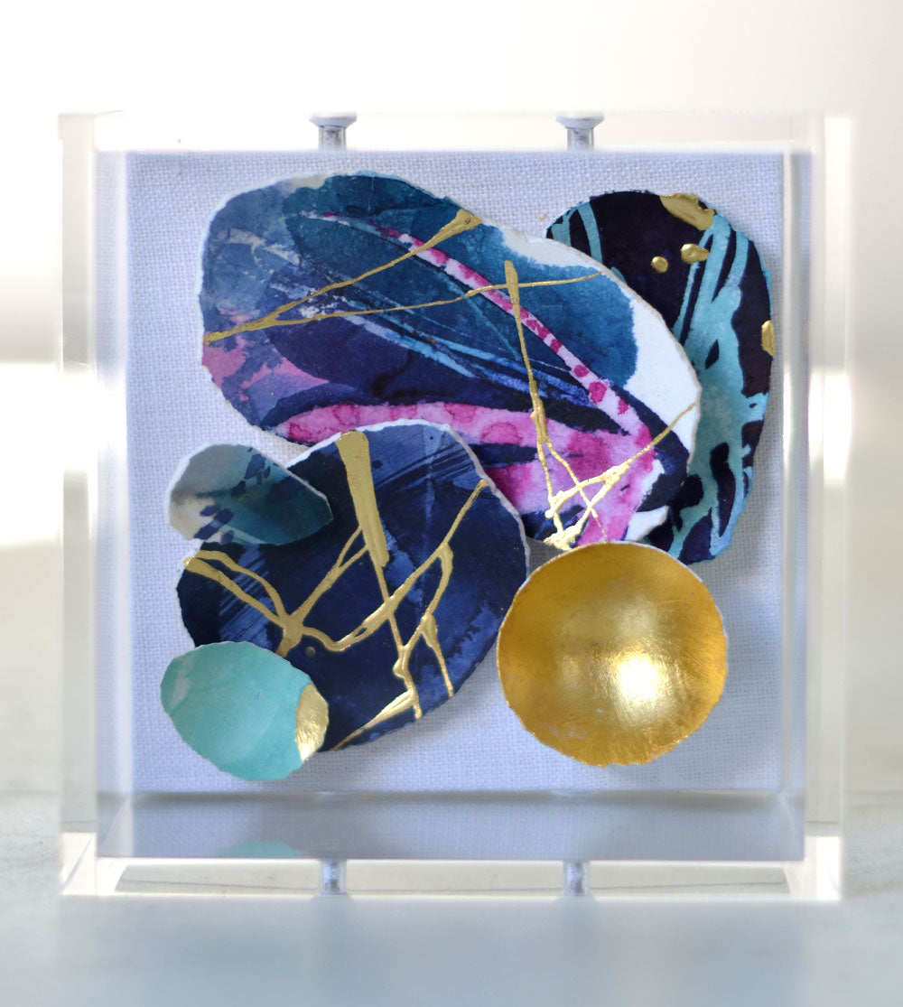 4"x4" Kintsugi Eggshell Mini #316