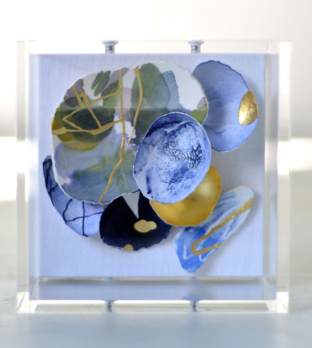 4"x4" Kintsugi Eggshell Mini #317