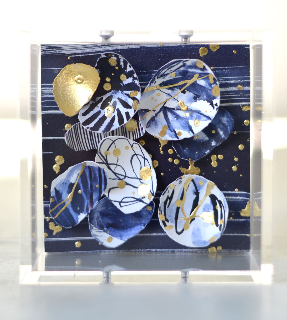 4"x4" Kintsugi Eggshell Mini #318