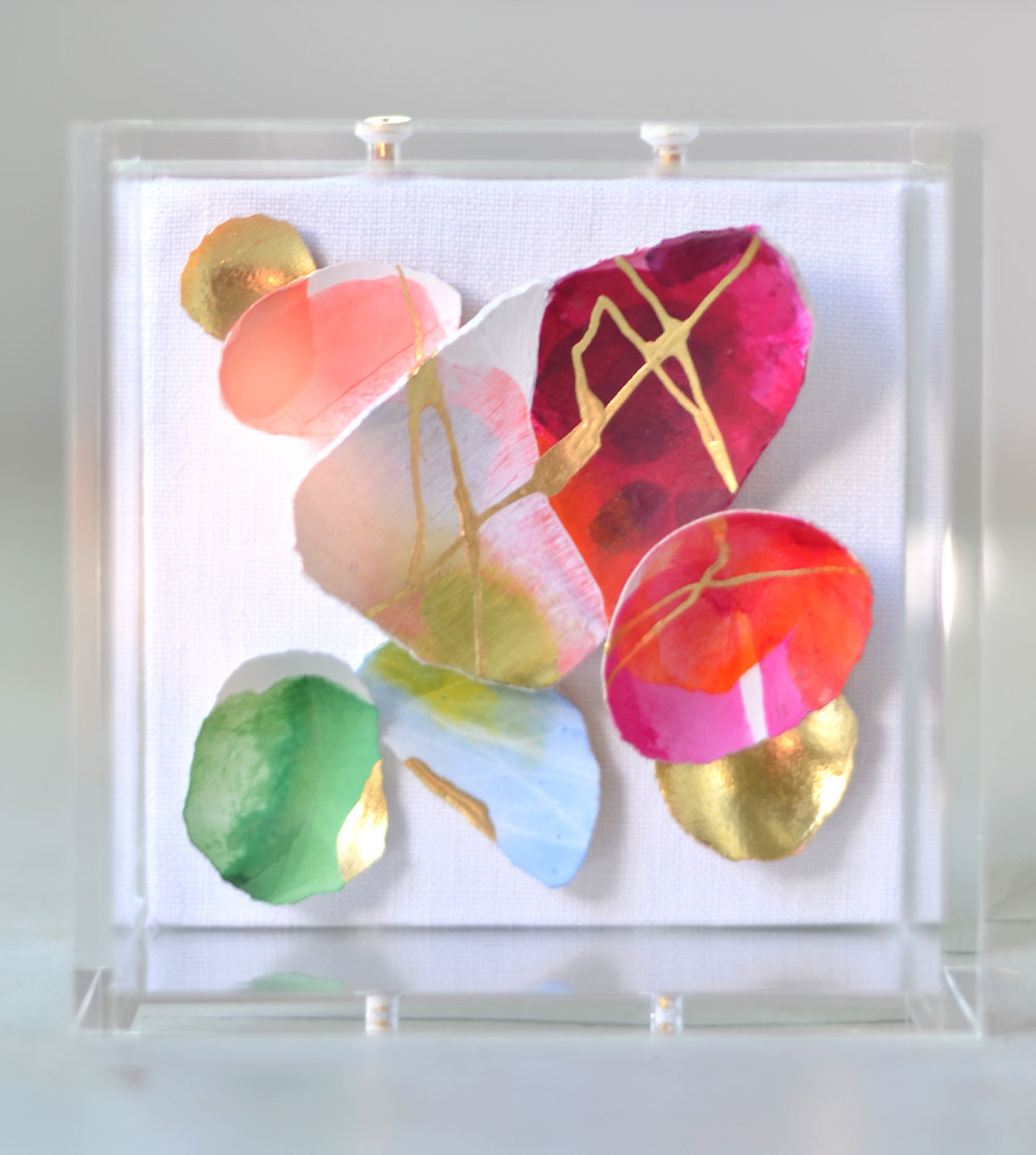 4"x4" Kintsugi Eggshell Mini #324