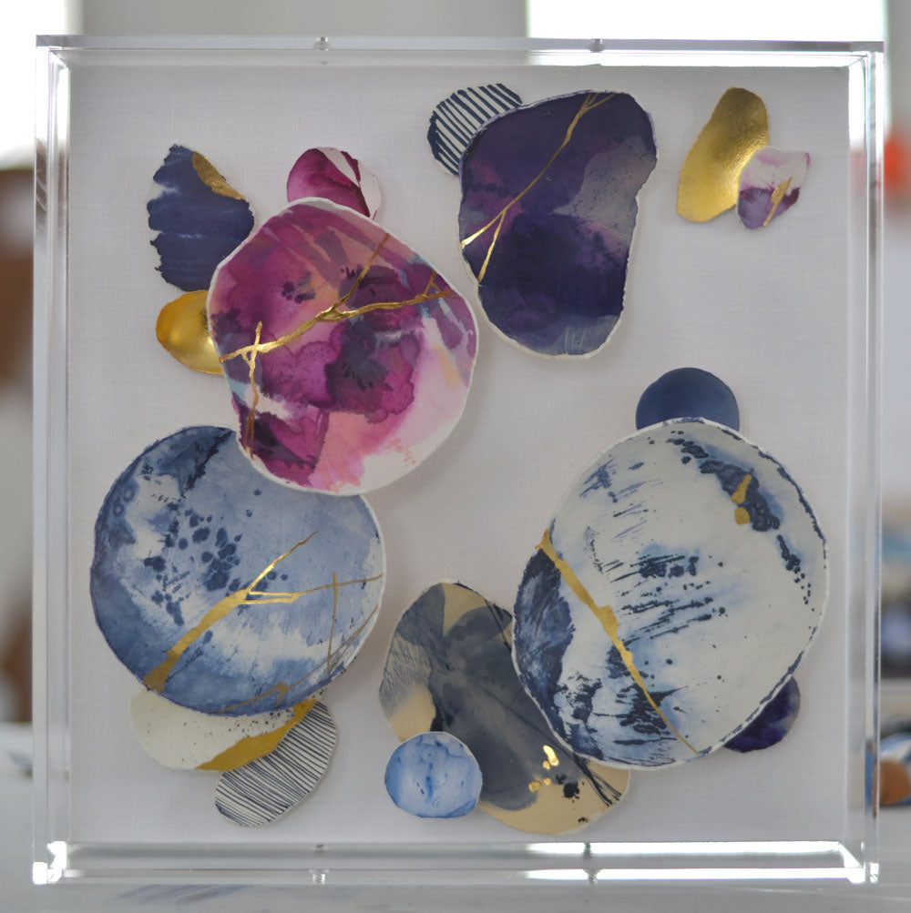 12"x12" Kintsugi Eggshell Vessel 2