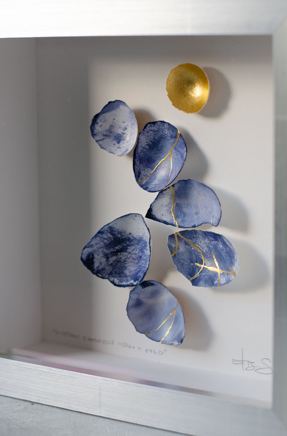 Kintsugi Eggshells Indigo + Gold
