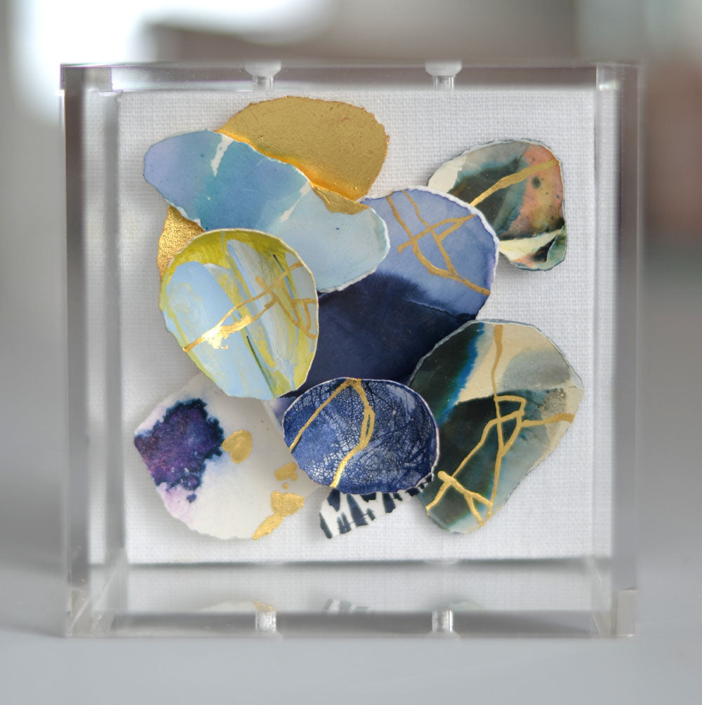 4"x4" Kintsugi Eggshell Mini #305