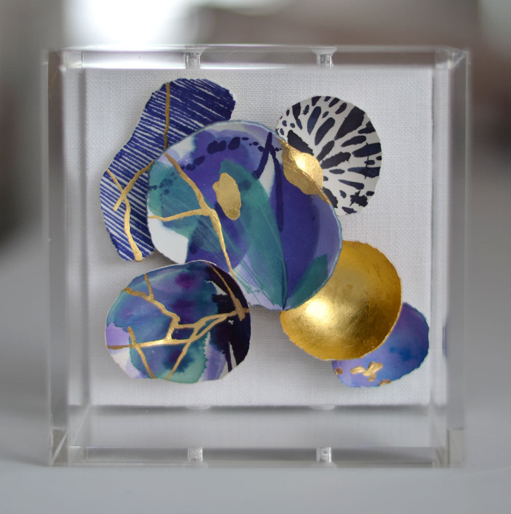 4"x4" Kintsugi Eggshell Mini #307