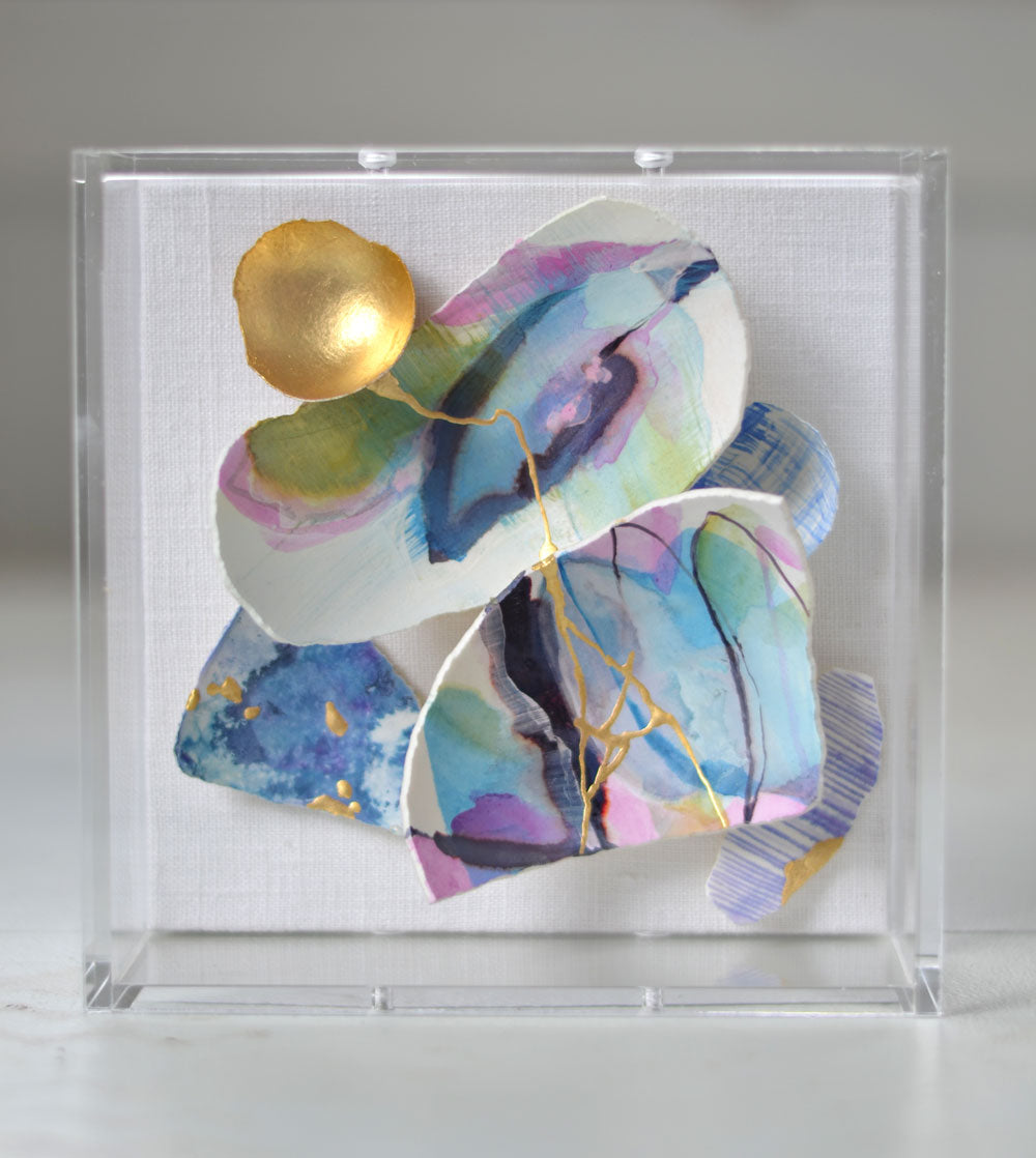 Kintsugi Eggshells Purple + Gold