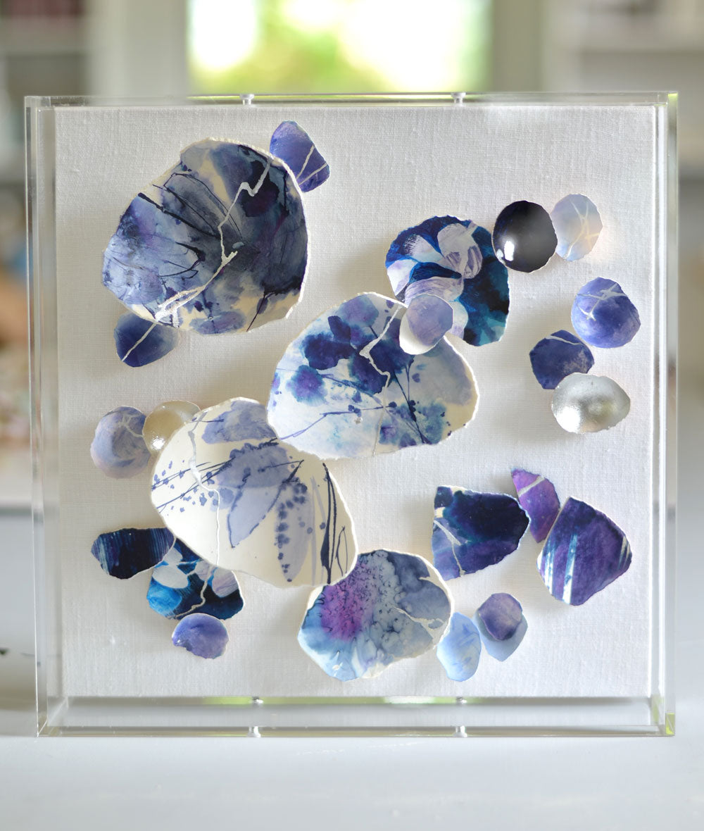 Kintsugi Eggshells Purple + Silver