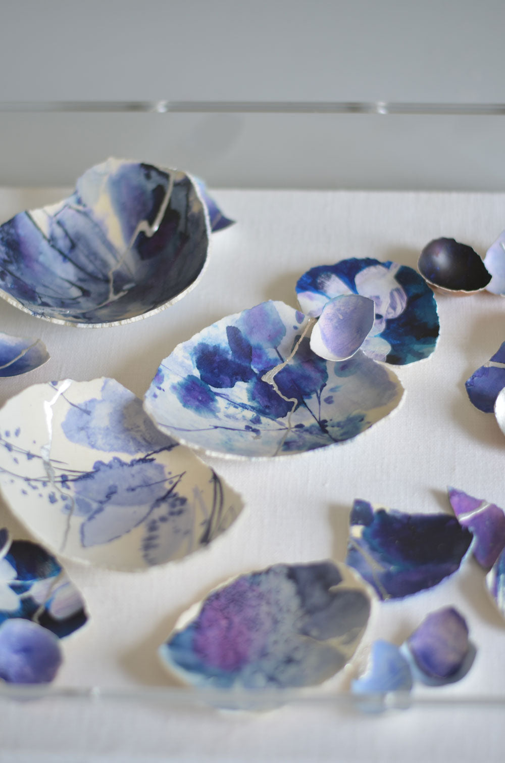 Kintsugi Eggshells Purple + Silver