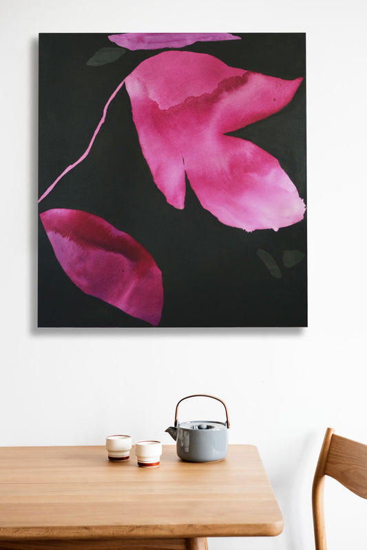 "Fuschia Flora" original painting