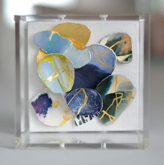 4"x4" Kintsugi Eggshell Mini #305