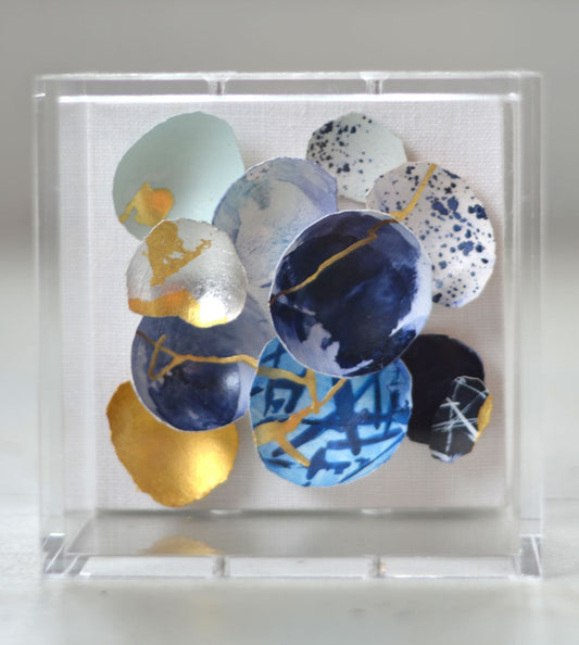 Kintsugi Eggshell Blues Mini #271