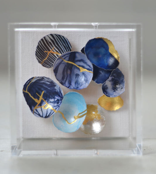 Kintsugi Eggshell Blues Mini #274