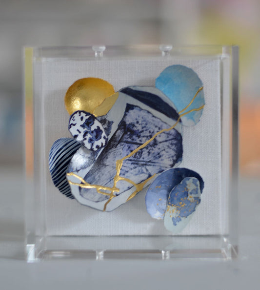 Kintsugi Eggshell Blues Mini #268